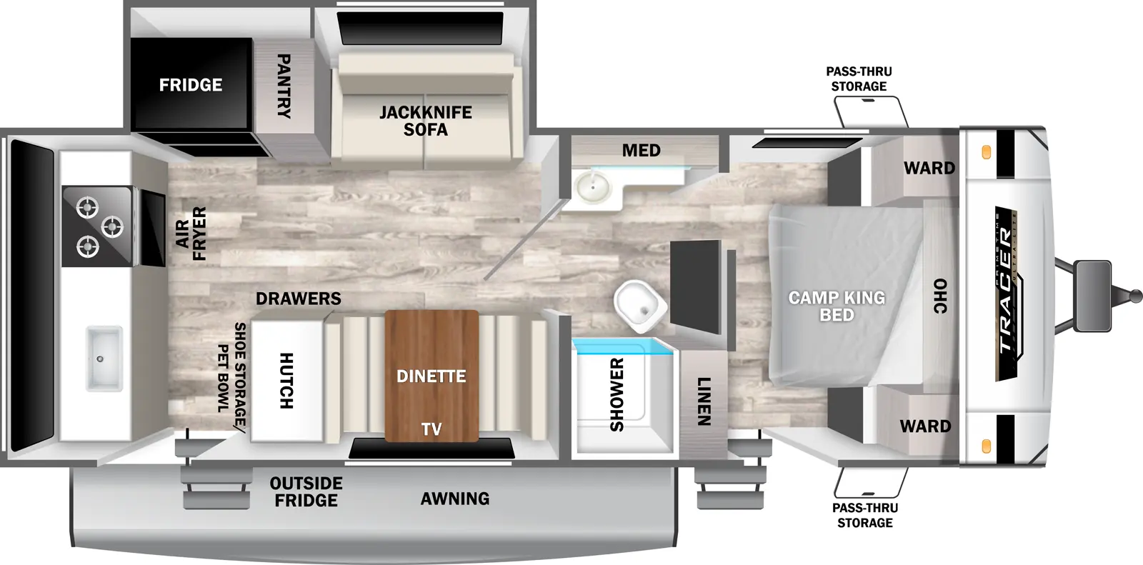 Tracer 235RK Floorplan